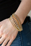 Metallic Horizon  Gold & Silver Multi Chain Bracelet- Paparazzi Accessories