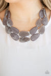 Colorfully Calming - Silver Necklace - Paparazzi Accessories
