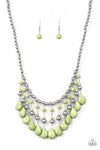 Rural Revival  - Green Stone Necklace - Paparazzi Accessories