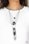 Desert Daydream Black Stone Accent Necklace- Paparazzi Accessories