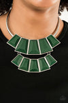 Lions, TIGRESS and Bears Green Necklace - Paparazzi Accessories