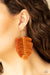 Knotted  Native - Brown Tassel Fringe Earrings - Paparazzi Accessories