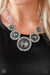 Global Glamour - Silver Smokey Gem Necklace - Blockbuster- Paparazzi Accessories