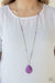 Desert Meadow  - Purple Stone Necklace - Paparazzi Accessories