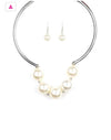 Welcome To Wall Street - White Pearl Necklace - Paparazzi Accessories