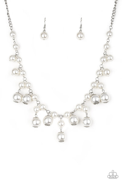 Soon To Be Mrs - White Pearl Necklace- Paparazzi Accessories