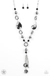 Total Eclipse Of The Heart- Silver Bead Necklace - Blockbuster- Paparazzi Accessories