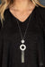 Sassy As They Come - Silver Rhinestone Necklace- Paparazzi Accessories