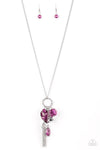 Haute Heartbreaker  - Purple Heart Necklace- Paparazzi Accessories