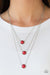 A Love For Luster - Red Layered Necklace- Paparrazi Accessories
