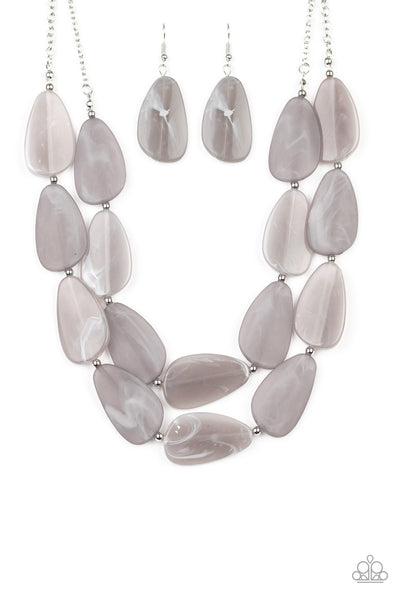 Colorfully Calming - Silver Necklace - Paparazzi Accessories