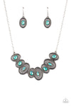 Trinket Trove - Green Stone  Necklace - Paparazzi Accessories
