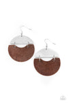 Watching The Sunrise - Copper Rustic Earrings- Paparrazi Accessories