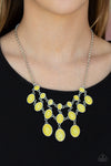 Mermaid Marmalade - Yellow Stone Necklace - Paparazzi Accessories