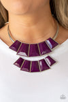Lions, TIGRESS, and Bears Necklace Purple Necklace - Paparazzi Accessories