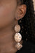 Mixed Movement - Copper Textured Earrings- Paparrazi Accessories
