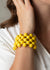 Tiki Tropicana - Yellow Wood Bead Bracelet- Paparrazi Accessories