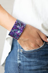 Freestyle Fashion - Purple Tortoise She’ll-Like Bracelet- Paparrazi Accessories