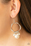 Delectably Diva - White Pearl Earrings- Paparrazi Accessories