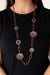 HOLEY Relic - Copper Hoop Necklace- Paparrazi Accessories
