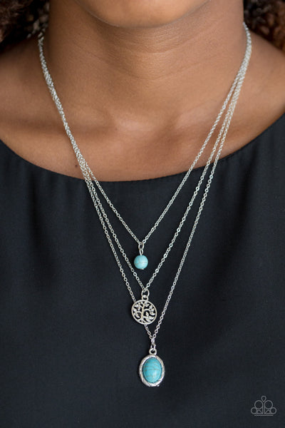 Southern Roots - Turquoise Stone Necklace- Paparazzi Accessories