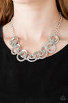 Treasure Tease  - Silver Ring Necklace- Paparazzi Accessories