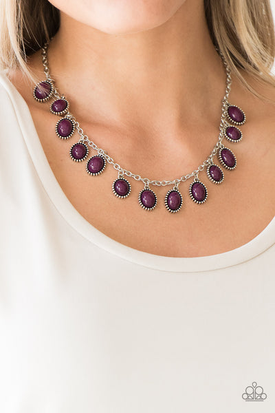 Make Some Roam - Purple Beads Necklace - Paparazzi Accessories