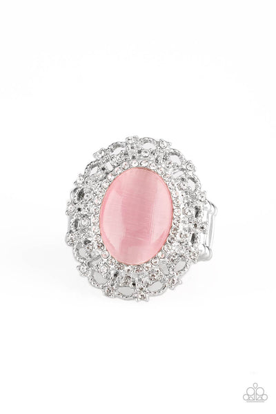 BAROQUE The Spell - Pink Rhinestone Ring- Paparrazi Accessories