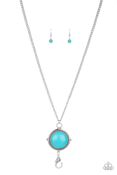 Desert Equinox- Blue Turquoise Stone Necklace - Paparazzi Accessories