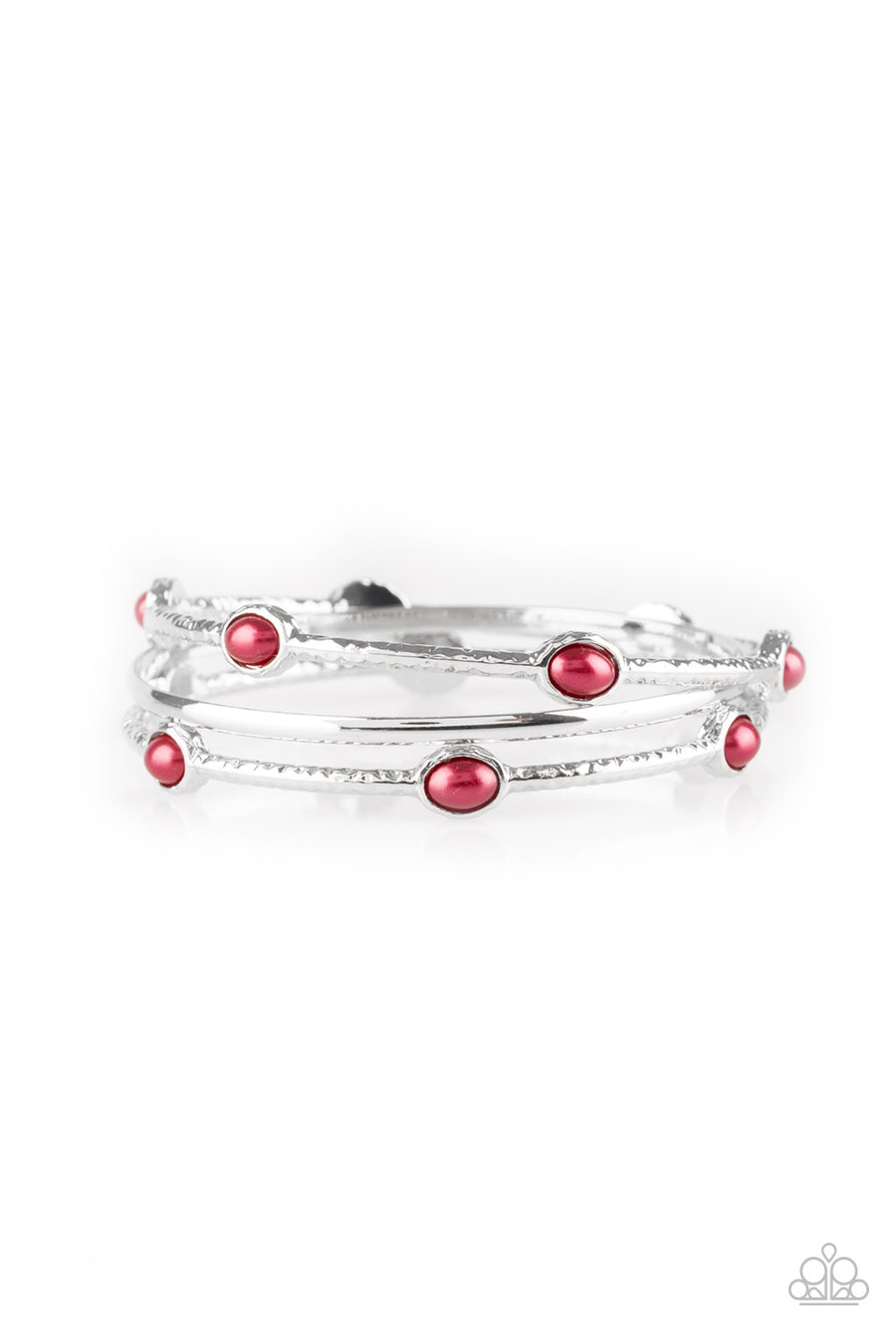 Bangle Belle - Red Bangle Bracelet - Paparazzi Accessories