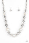 Twinkle Twinkle I’m The Star - White Pearly Bead Necklace -  Paparazzi Accessories