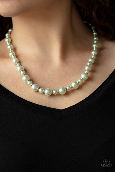 Pearl Heirloom - Green Pearl Necklace - Paparazzi Accessories