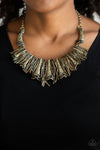 In The Mane Stream -  Brass Necklace - Paparazzi Accessories