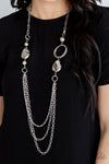 Rebels Have More Fun- Silver Necklace - Paparazzi Accessories