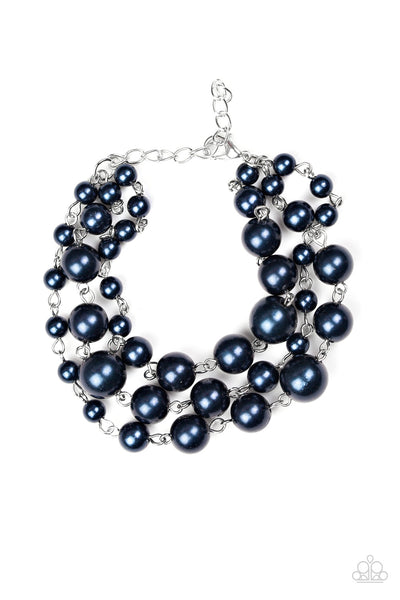 Until The End Of TIMELESS - Blue Beaded Bracelet   - Paparazzi Accessories