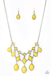 Mermaid Marmalade - Yellow Stone Necklace - Paparazzi Accessories