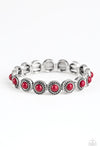 Globetrotter Goal - Red Bracelet - Paparazzi Accessories