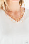 Circa de Couture - Gold Hoop Necklace - Paparazzi Accessories