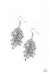 A Taste Of Twilight - Silver Bead Earrings Paparazzi Accessories