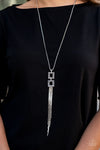 Time Square Stunner - Silver Hematite Necklace - Paparazzi Accessories