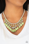 Rural Revival  - Green Stone Necklace - Paparazzi Accessories