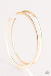 Size Them Up -  Gold Hoop Earrings - Paparazzi Accessories