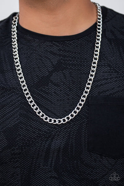 Full Court - Silver Chain Necklace - Paparazzi Accessories