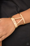 Rural Ruler - Gold Cuff Bracelet - Paparazzi Accessories