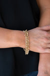 Cash Confidence  - Gold Chain Bracelet- Paparazzi Accessories