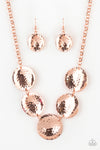 First Impressions - Copper Hammered Necklace- Paparrazi Accessories