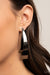 Underestimated Edge - Black Gunmetal Half Hoop Earrings- Paparazzi Accessories