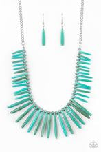 Out Of My Element - Turquoise  Necklace - July Life Of The Party - Paparazzi Accessories