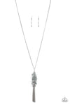 Twinkle Twilight - Silver  Crystal Bead Necklace - Paparazzi Accessories
