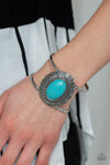 Extra EMPRESS-ive- Blue Turquoise Cuff Bracelet - Paparazzi Accessories
